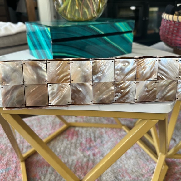 Mother of Pearl Clutch Purse Handbag Beautiful! - Picture 3 of 9